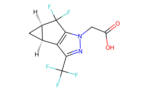 1H-Cyclopropa[3,4]cyclopenta[1,2-c]pyrazole-1-acetic acid, 5,5-difluoro-3b,4,4a,5-tetrahydro-3-(trif